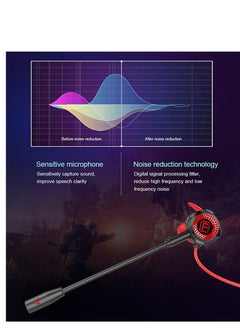 Faster Wired Gaming Earphones with 3.5mm Jack - Noise Canceling Stereo Bass In-Ear Gaming Earbuds with Detachable HD Microphone, Built-in Volume Controls - For PS5, PS4, Xbox, iPhone, and Smartphones - Gaming Headphones for E-Sports (Black)  - Image 2