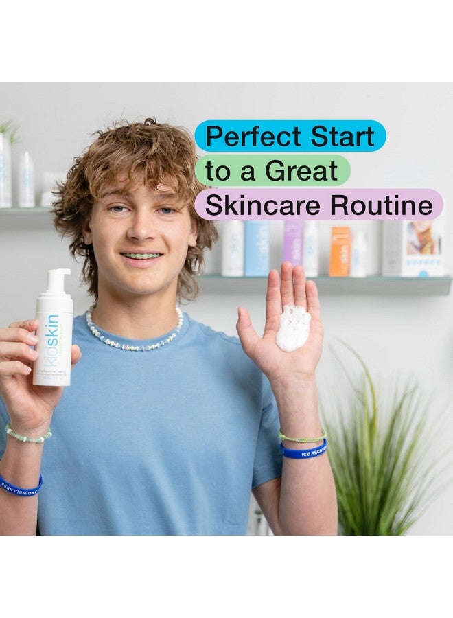 kidskin Kidskin 3-Step Acne Kit for Teens - Skincare Set Includes T-Blast Face Wash, Z-Blast Acne Serum, and Calming Face Moisturizer for Oily Skin- Complete Skin Care Set for Teen Girls, Boys & Kids  - Image 4