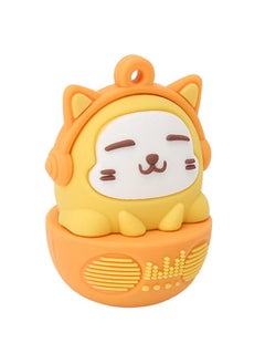 Thoraya PVC car music computer gift USB mobile phone cartoon cat toy ornaments USB flash drive usb orange 32g  - Image 5