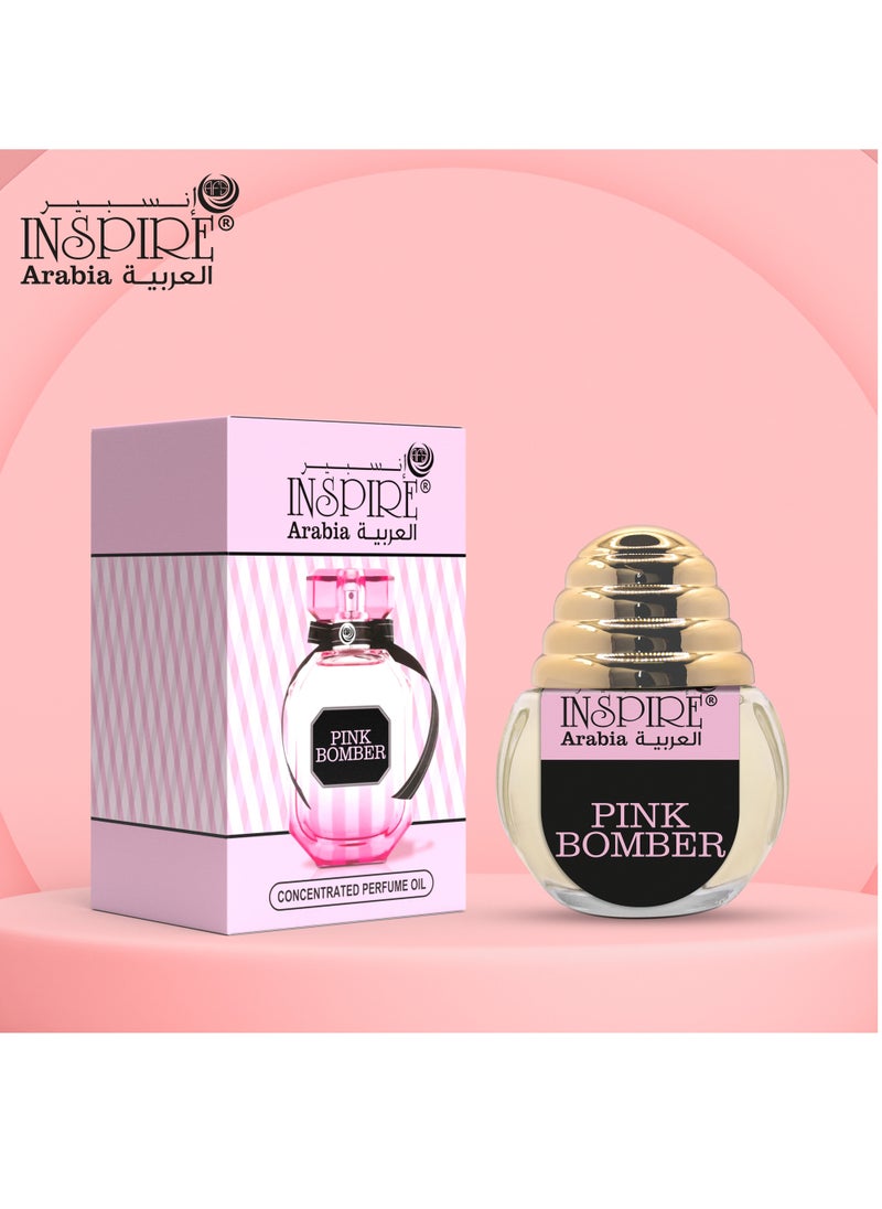 Inspire Pink Attar Roll On 20ML Concentrated Perfume  - Image 3