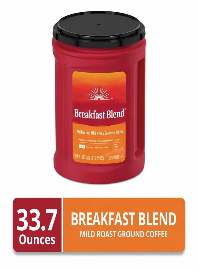 Breakfast Blend Ground Coffee, Mild Roast, 33.7 oz Canister (33.7 Ounce(1 Pack), Breakfast(Mild Roast)) - Image 3