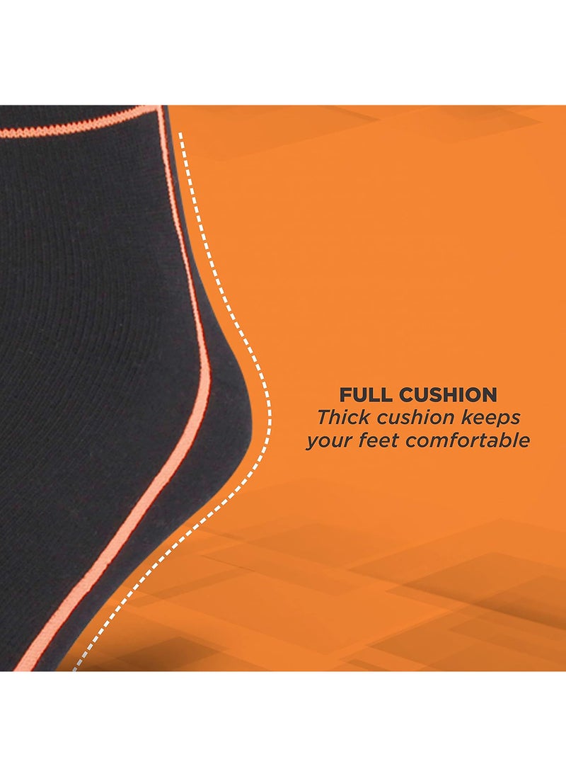 Nivia Stripes Sports Socks Ankle | Material : Cotton | Light Weight | Comfortable | Stylish | Casual | Size : One Size  - Image 3