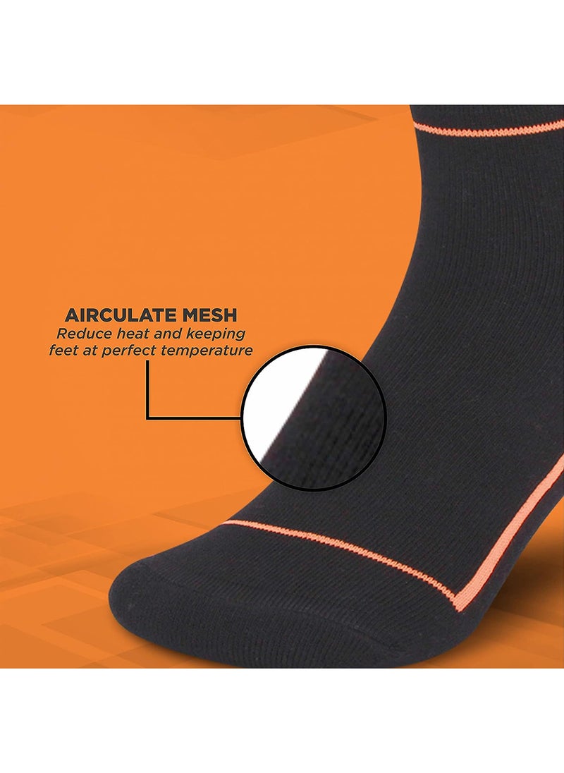 Nivia Stripes Sports Socks Ankle | Material : Cotton | Light Weight | Comfortable | Stylish | Casual | Size : One Size  - Image 2