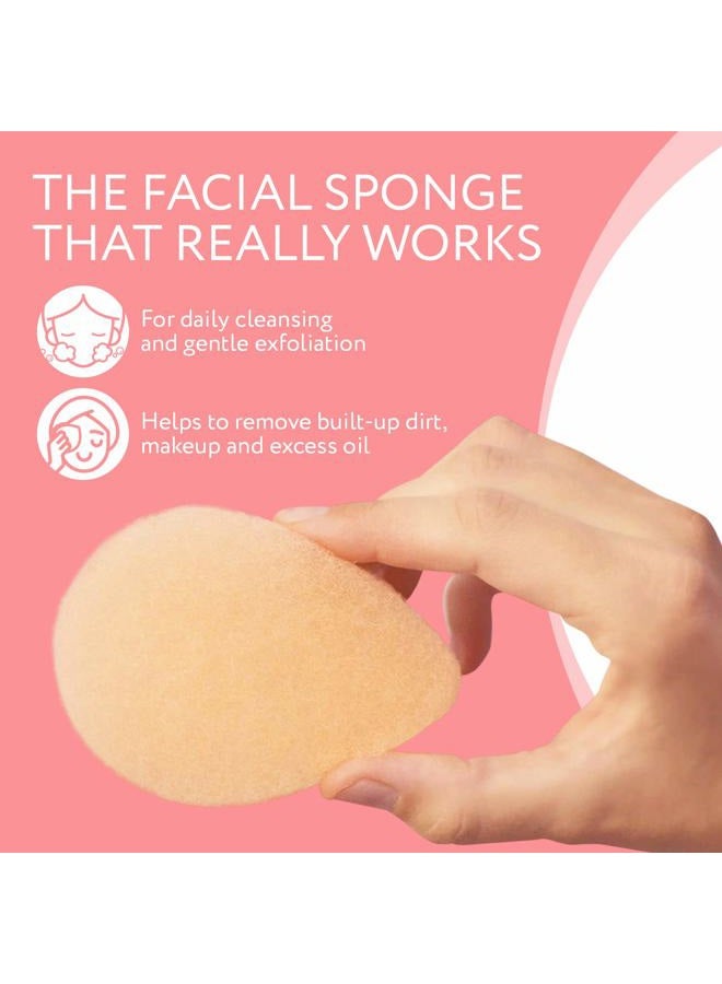 IMPRESA 10 Pack Facial Sponge for Daily Deep Cleansing and Gentle Exfoliating - Buff Puff Style Exfoliating Pads Perfect for Removing Dead Skin, Dirt and Makeup - Reusable Puf, Made in The USA - Image 2