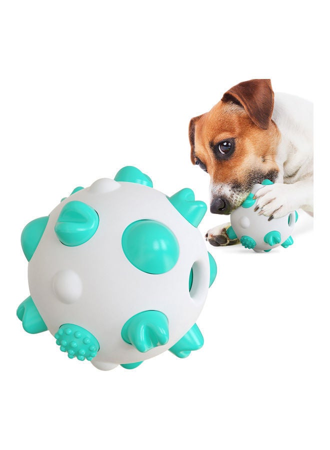 NIBEMINENT Spherical Dog Molar Stick Toy Blue/White - Image 5