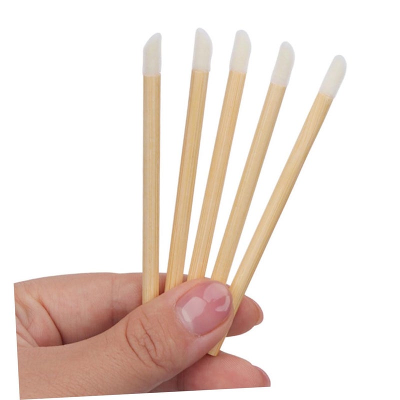 Disposable Lip Gloss Brush 100pcs Handle Lipstick Applicator Portable Lip Makeup Brush for Women Professional Lipstick Cosmetics Use - Image 4