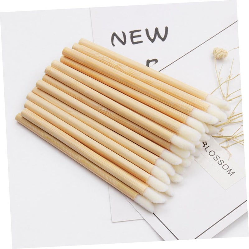 Disposable Lip Gloss Brush 100pcs Handle Lipstick Applicator Portable Lip Makeup Brush for Women Professional Lipstick Cosmetics Use - Image 5