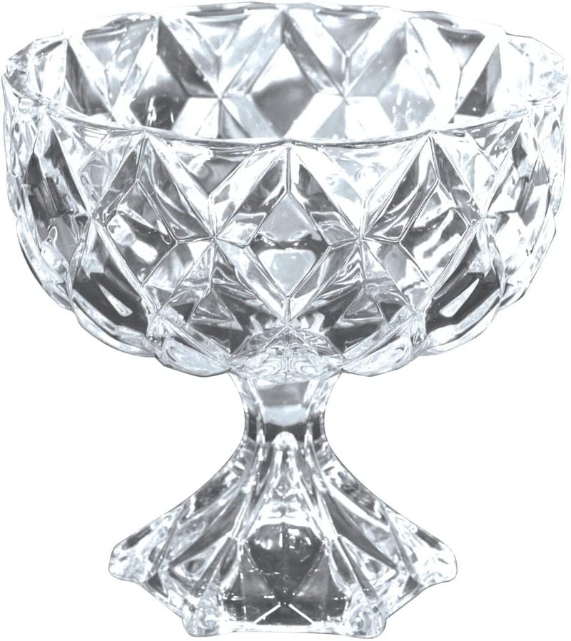 VISMII Glass Ice Cream Bowl Set Small Glass Dessert Cups for Trifle Parfait Sundae and Nuts Mini Footed Dessert Cups Clear Glass Fruit Parfait Cups LeadFree Glass Trifle Bowl 2pc Clear - Image 5