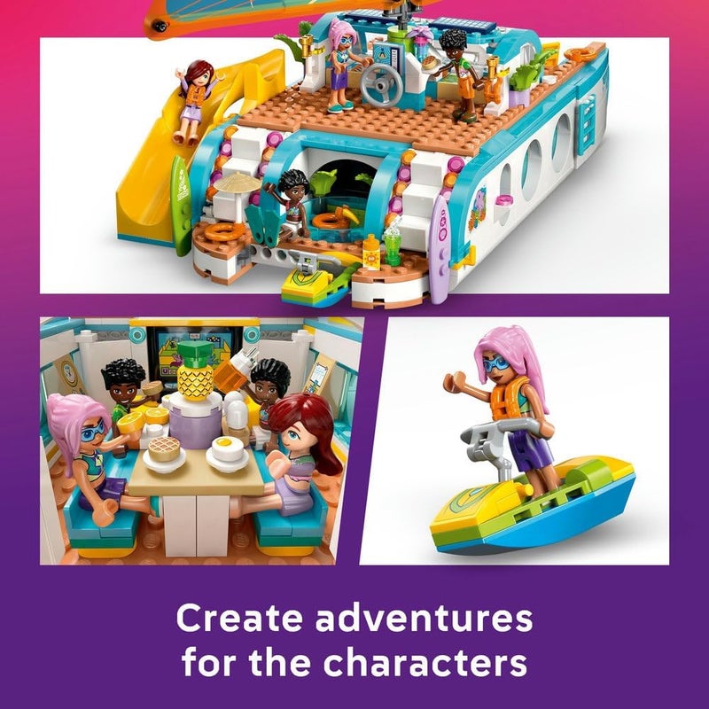 LEGO Friends Travel Boat Adventure Set with Mini Dolls and Dolphin Figures 42664 - Image 5