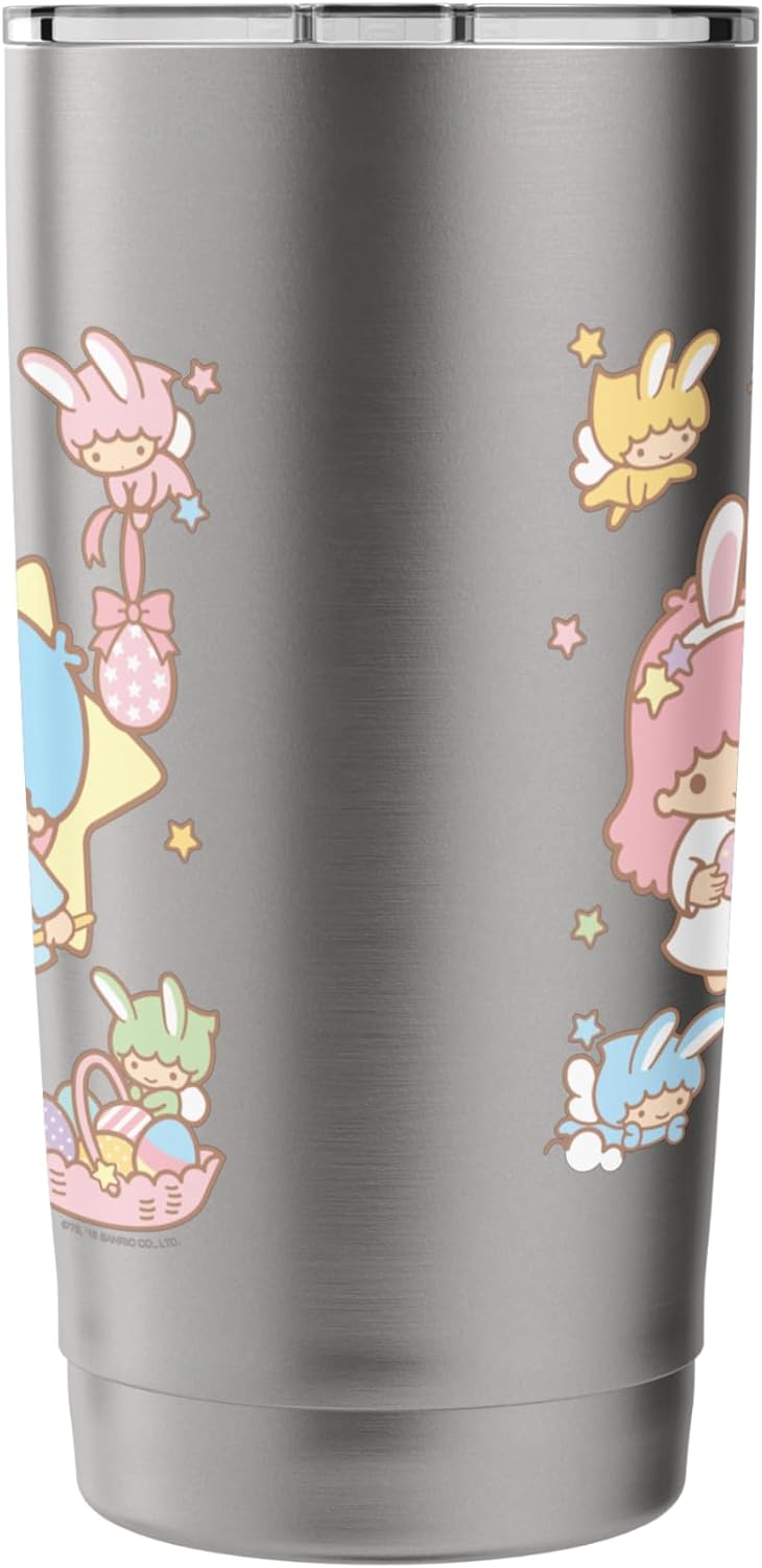 Little Twin Stars and Friends Easter Tee Shirt Stainless Steel Insulated Tumbler  - Image 2