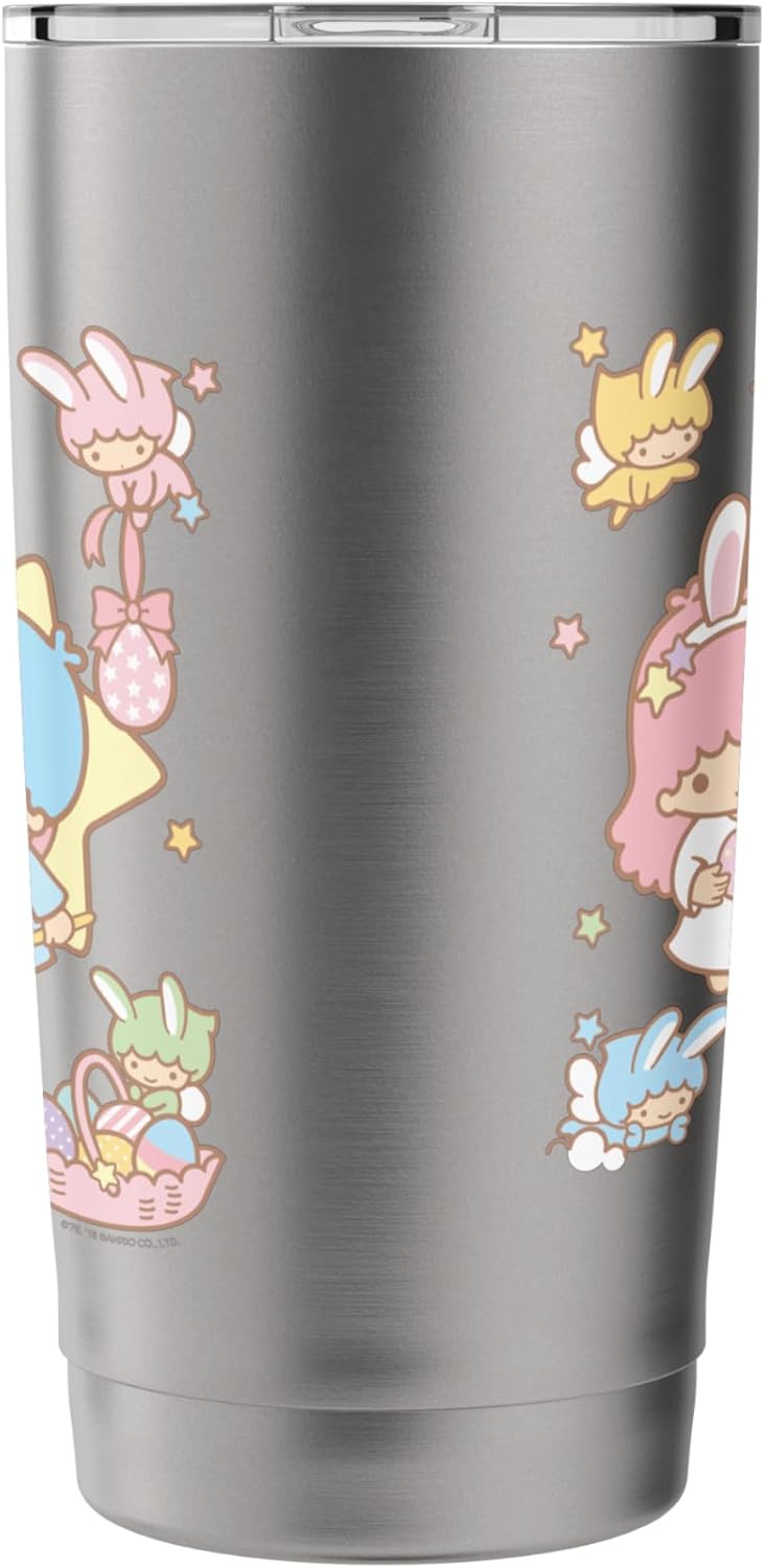 Little Twin Stars and Friends Easter Tee Shirt Stainless Steel Insulated Tumbler  - Image 4