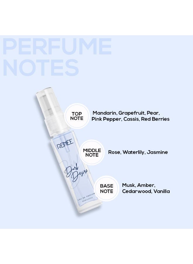 رينيه عطر رينيه دارك ديزاير او دو بارفان 8 مل، عطر فاخر يدوم طويلاً ومناسب لجميع المناسبات، عطر صغير الحجم مثالي للسفر للنساء. - Image 3