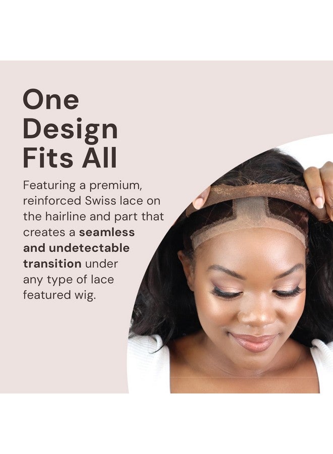 MILANO COLLECTION Lace Wig Grip Cap for Women, Adjustable Wig Cap with Headband, Non-Slip Wig Gripper to Keep Wigs Lace Front In Place, 2 Pack, Chocolate Brown + Nude - Image 4