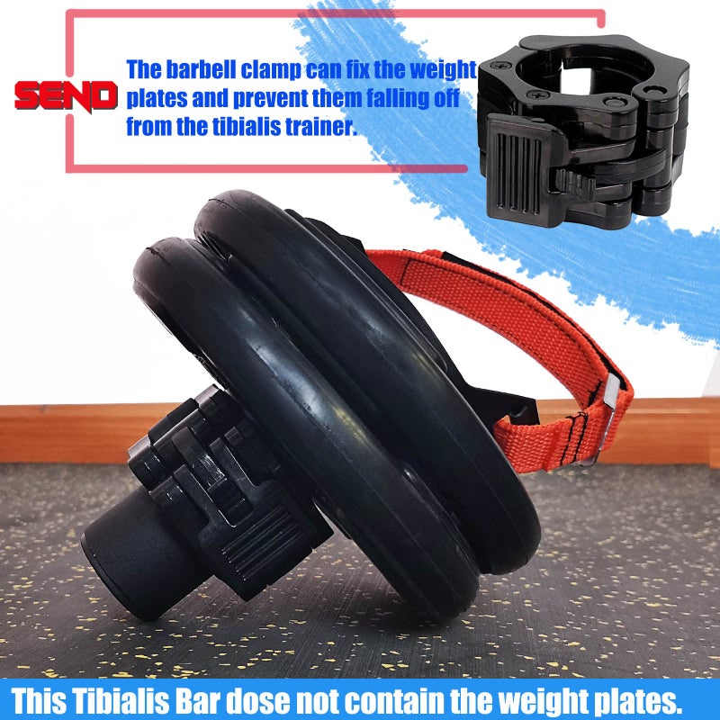 BLUSLM Tib Bar for Leg Strength Training, Biceps Femoris Muscle Exercise Equipment Tibia Dorsi Calf Machine, Tibialis Bar Leg Machine Tibialis Trainer (S-FOOT BAR) - Image 4