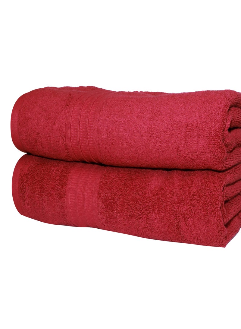 Bliss Casa Bath Towels (2 Pack, 80 x 160 cm) - 650 GSM Bathroom Towel Set - 100% Cotton 20/D Ring Spun Luxury Towels Set Highly Absorbent, Quick Dry and Soft Feel Bathroom Towels - Image 2