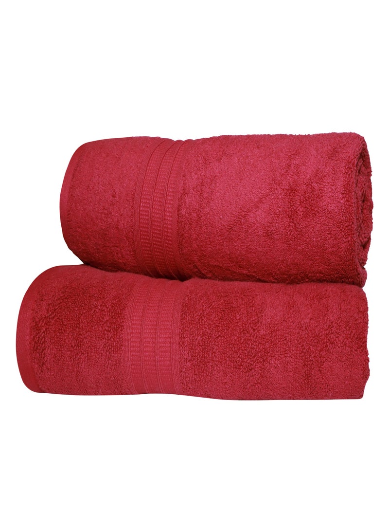 Bliss Casa Bath Towels (2 Pack, 80 x 160 cm) - 650 GSM Bathroom Towel Set - 100% Cotton 20/D Ring Spun Luxury Towels Set Highly Absorbent, Quick Dry and Soft Feel Bathroom Towels - Image 4