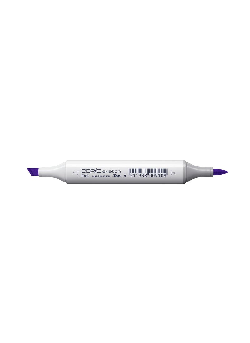 COPIC Copic Markers FV2-Sketch, Fluorescent Dull Violet  - Image 3
