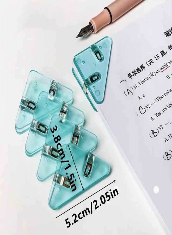 Fuzdaycu 10 Pieces Corner Paper Clip Corner Paper Clamp Multi-Functional Paper Clamp Clip Office Supplies for Office Staff Teacher Prevent Book Corner Curling - Image 2