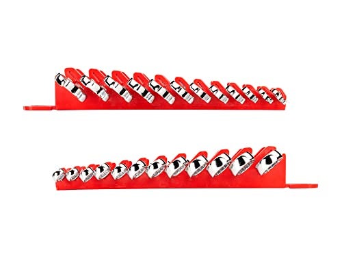 TEKTON Stubby Combination Wrench Set with Holder, 12-Piece (8 - 19 mm) | WRN01170 - Image 5