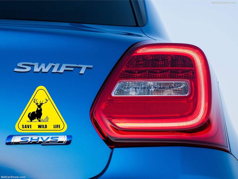 BIG FLAG BFRC 3D Embossed Bumper Stickers for All Cars Bikes Pack of 1 (Save Wildlife) (Save Wildlife5) - Image 4