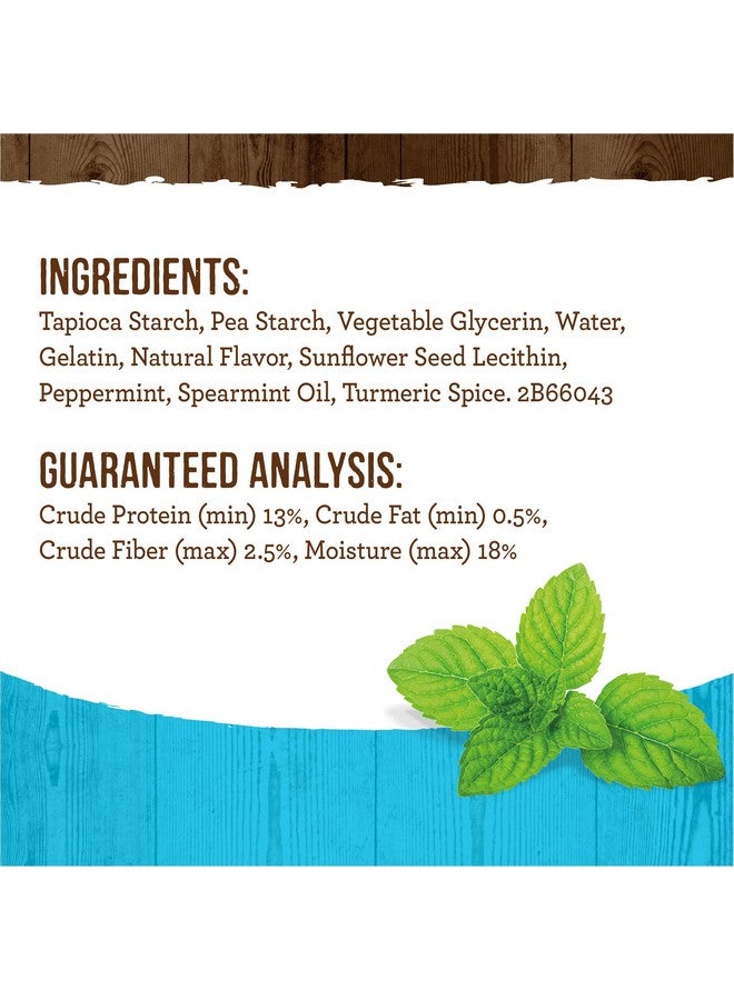 ميريك علكات أسنان طبيعية من ميريك فريش كيسز، على شكل فرشاة أسنان، غنية بالنعناع الطبيعي، للكلاب الكبيرة - علبة من ١٦ قطعة - Image 4