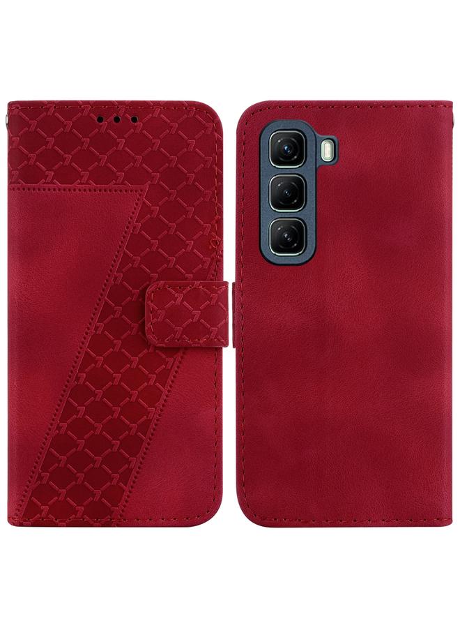 S-TOP Case For Infinix Hot 50 4G Seven-shaped Embossed Leather Phone Case - Image 1
