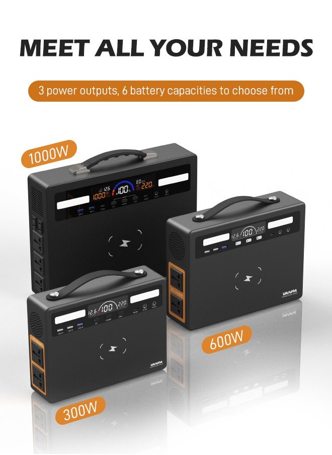 VANPA - Portable Power Station 1000W Max 960WH Pure Sine Wave Lithium Battery AC 220V Output  Backup Powerbank Solar Generator For Camping - Image 1