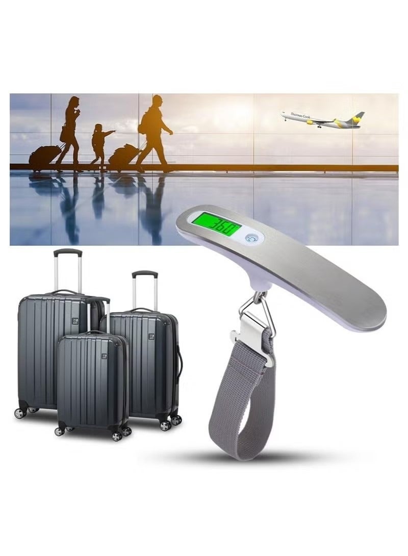 Luggage Weight Scale for Suitcases 100 Lbs Travel Accessories High Precision Travel Digital Hanging Scales 50kg White - Image 5