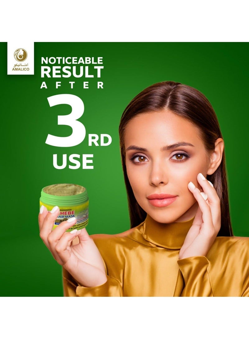 اماليكو ماسك خلطة الشيبة التشادية العجيبة مع أملا لتطويل الشعر  360 جم - Image 4