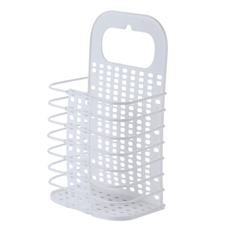 Orrda Laundry Basket for Cloth Plastic Wall Mounted Collapsible Hanging Laundry Basket with Handle Dirty Cloth Storage Basket Laundry Organization Bag Multicolor - Image 1