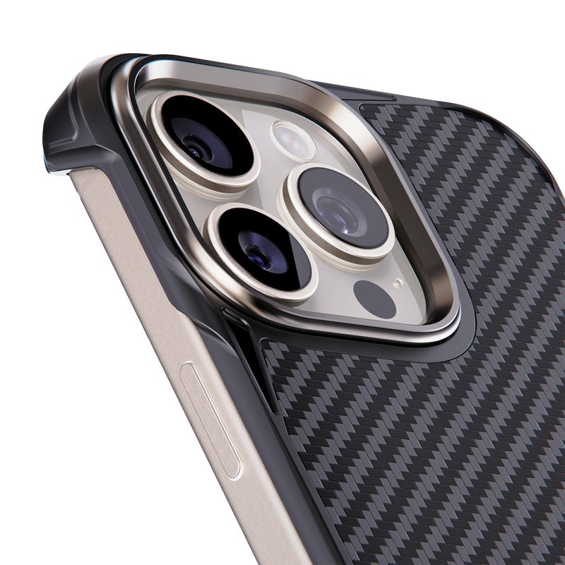 REBEL Case for iPhone 15 Pro Max [Flex Series] Exposed Sides for Comfort, Aramid Fiber, Strong MagSafe Compatible, Shockproof, Metal Lens, Protective Frameless Design, 6.7 Inch Phone 2023 (Flex) - Image 2