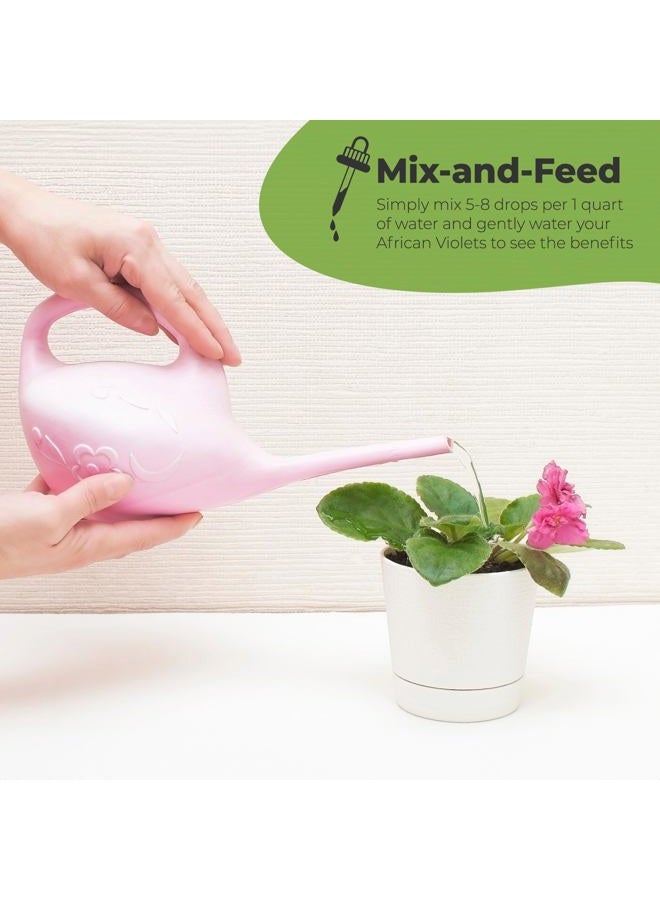 PERFECT PLANTS قطرات غذاء البنفسج الأفريقي السائل من بيرفكت بلانتس | سماد لحديقة نباتات الزهور الداخلية الحية | مليء بالمغذيات الممتازة وأغذية النباتات | NPK 2-2-2 (4 أونصات) - Image 3