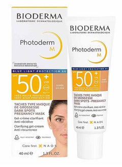 Bioderm Bioderma Photoderm M Golden Sunscreen Cream SPF 50+, 40 ml, for oily skin type, 50 SPF, 60.0 ml  - Image 1