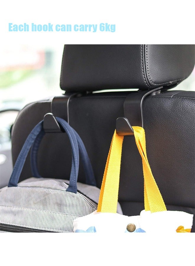 JVSCAM 9Pcs Car Accessories, Car Backseat Headrest Hanger Holder Hook, Car Tissue Holder Leather Tissue Box for Car, Silicone Car Cup Coaster, Universal Vehicle Car Accessories Sets - Image 2