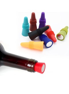 Bukela Wine Stoppers Beverage Bottle Sealer Soft Silicone Wine Bottle Stoppers Corks with Grip Top for Keeping Wine Champagne Fresh, 8 Pack  - Image 2