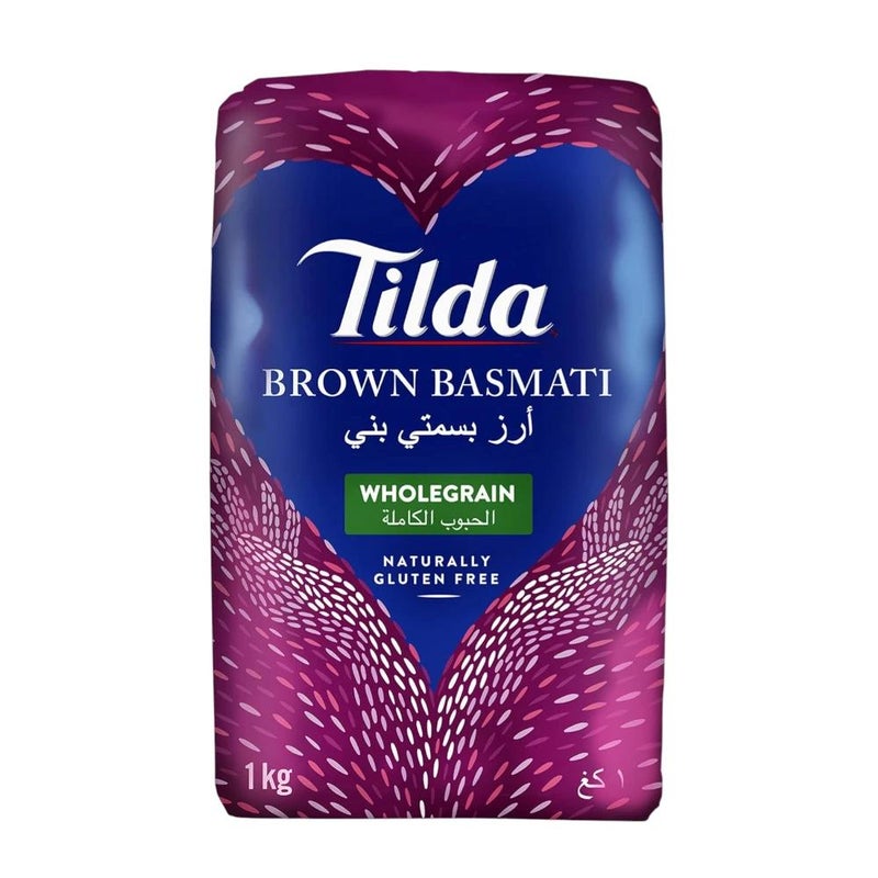 Tilda Whole Grain Brown Basmati Rice- 1kg