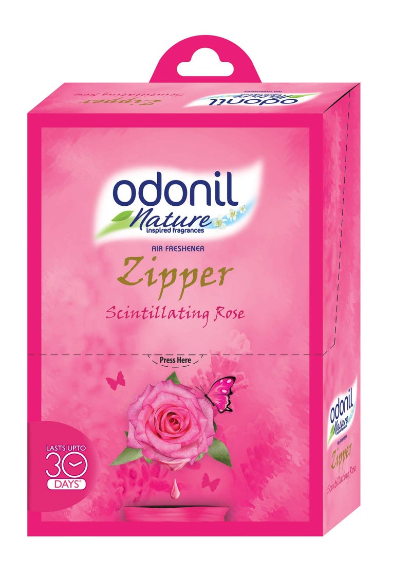 Odonil Bathroom Air Freshener Zipper - Scintillating Rose - 10 g (Pack of 6) - Image 5