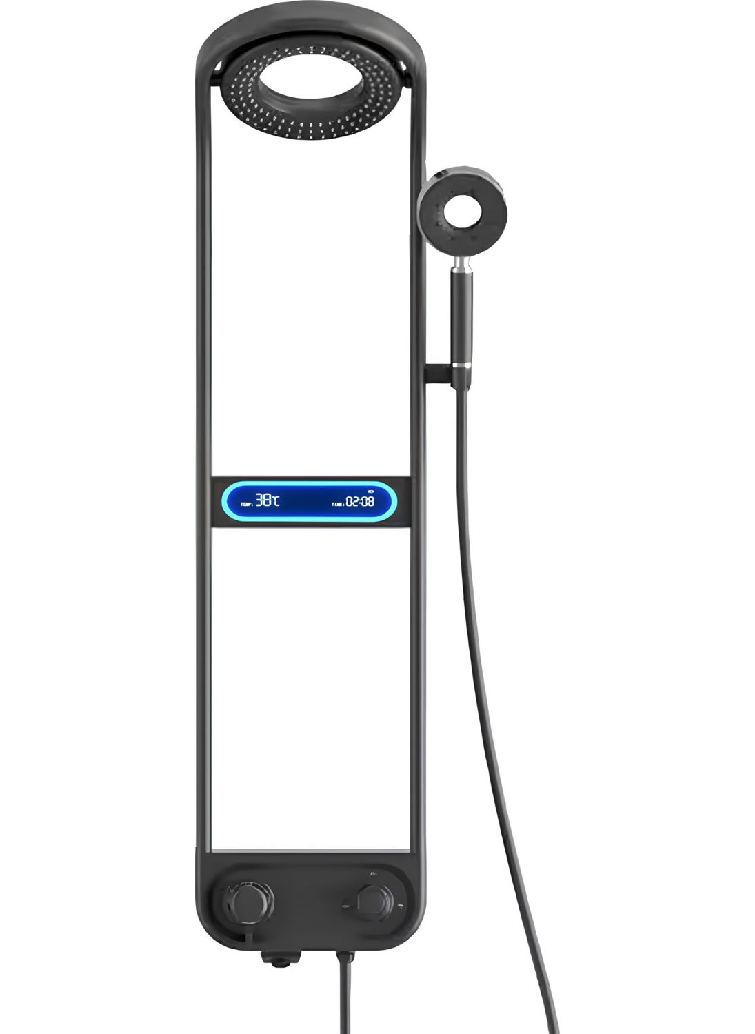 Oxy Aqua Digital LED Screen Robot Shower Set Luxury Waterfall and Rain Shower System Top Shower Set  - Image 4