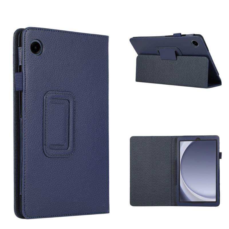 LL Blue Samsung Tab Folio Case Compatible with Samsung Galaxy Tab A9 with Protective Cover Stand Function and Daily Tablet Carry - Image 1
