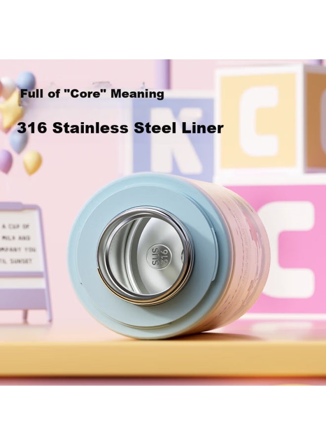 Milonbear Children's Insulated Cup, Three-drinking New Stylish Design, For Girls And Students, School-specific Cup With Sleeve, Water Bottle - Image 3