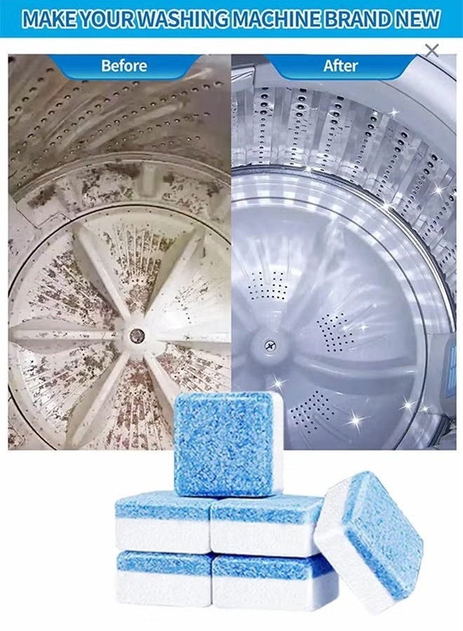 oradess Washing Machine Cleaner-Deep Clean Formula,Tablets Descaler Solid Deep Cleaning Deodorizer For All Washer Machines HE Front Loader Top Load Clean Inside Drum and Laundry Tub Seal - Image 4