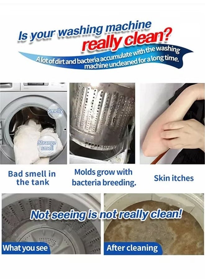 oradess Washing Machine Cleaner-Deep Clean Formula,Tablets Descaler Solid Deep Cleaning Deodorizer For All Washer Machines HE Front Loader Top Load Clean Inside Drum and Laundry Tub Seal - Image 2