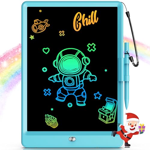 Bravokids Toys for 36 Years Old Girls Boys LCD Writing Tablet 10 Inch Doodle Board Electronic Drawing Pads Educational Birthday Gift for 3 4 5 6 7 8 Years Old Kids Toddler Blue - Image 1