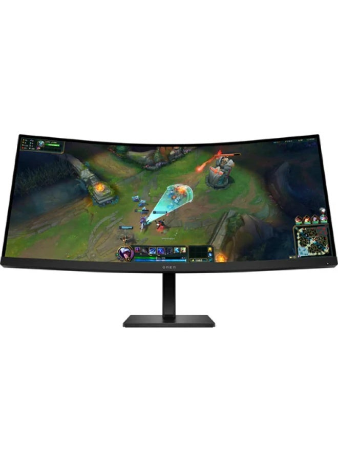HP 34 inch WQHD 180Hz Curved Gaming Monitor  - OMEN 34c G2 black - Image 1