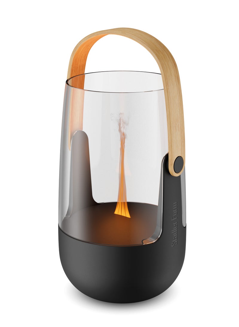Stadler Swiss Design Aroma Diffuser and Lantern Sophie with a Battery Running time of up to 11 Hours Suitable for Indoor and Outdoor use Illuminating and Fragrant with Flame Effect Black with 2 Years Warranty and Local Support  - Image 1