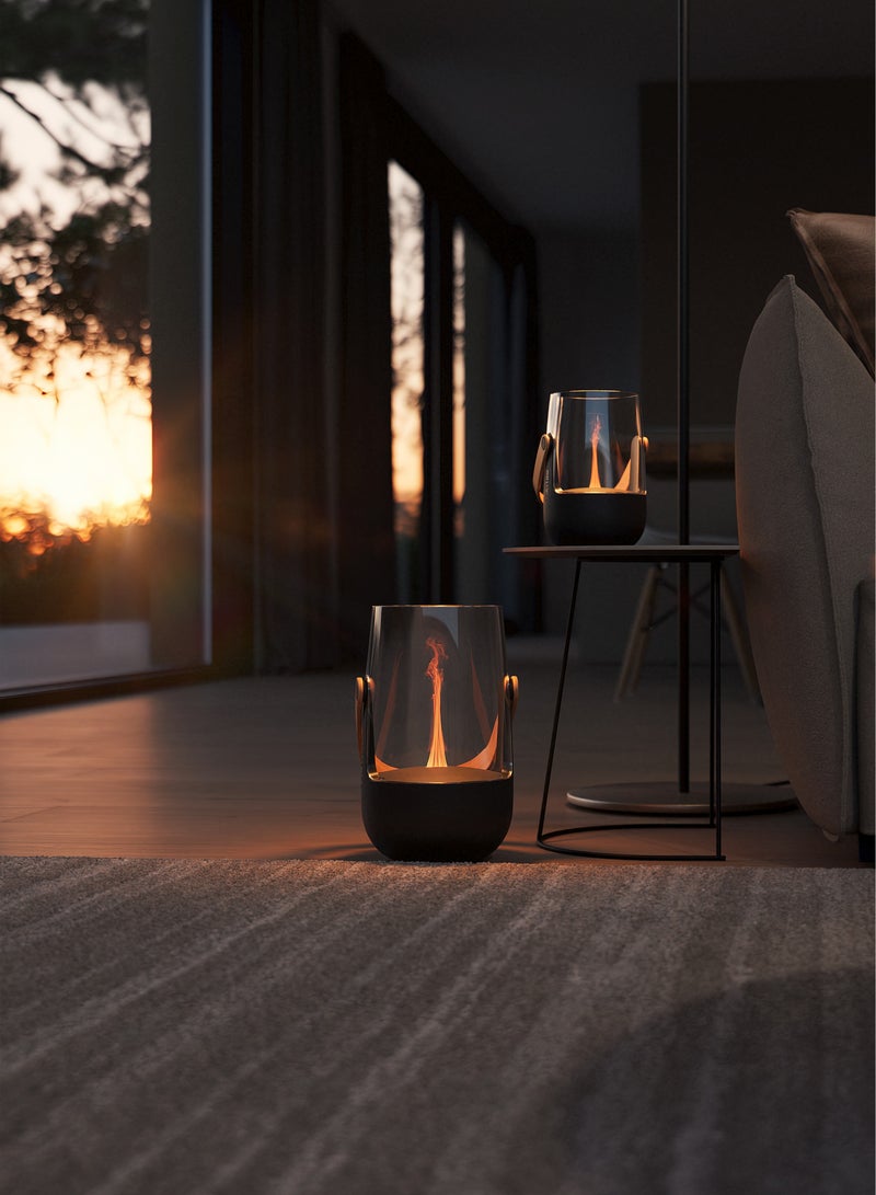 Stadler Swiss Design Aroma Diffuser and Lantern Sophie with a Battery Running time of up to 11 Hours Suitable for Indoor and Outdoor use Illuminating and Fragrant with Flame Effect Black with 2 Years Warranty and Local Support  - Image 3