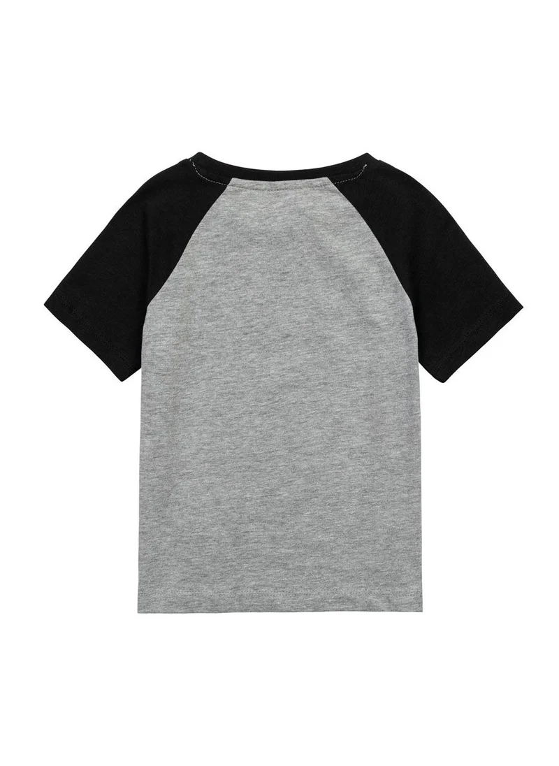 MINOTI Kids Boys Summer T-Shirt With Contrast Sleeves