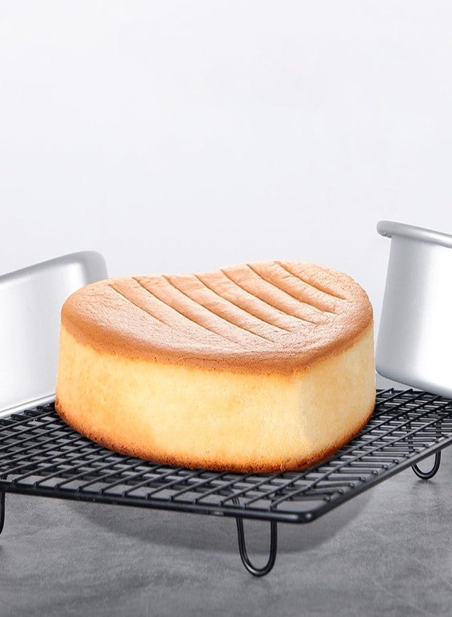 Velicber 2 Pack Heart Shaped Cake Pans, 8 Inch Aluminum Heart Cake Pan, Nonstick Cake Baking Tins, Heat-Resistant Baking Mold for Wedding, Birthday, Party, Valentine's Day - Image 3