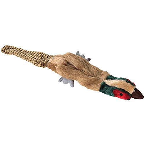 Multipet Migrators 18Inch Empty Nesters Dog Toy with Squeakers without Stuffing Pheasant - Image 1