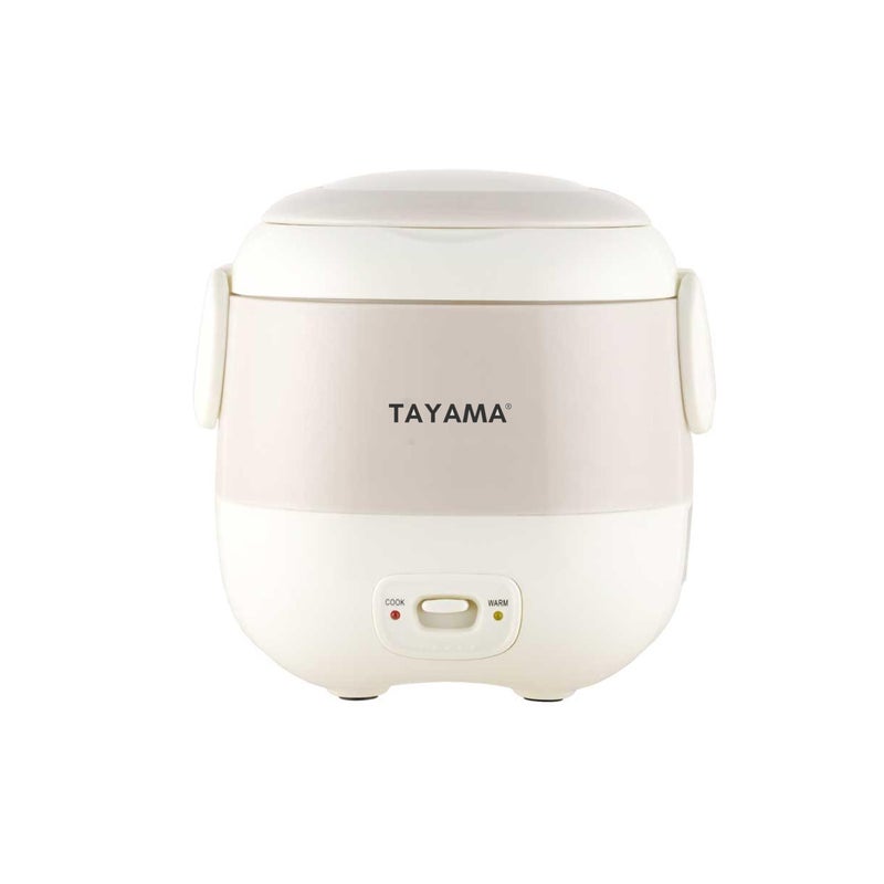 Tayama 1.5 Cup Portable Mini Rice Cooker, White (TMRC-03R) - Image 1